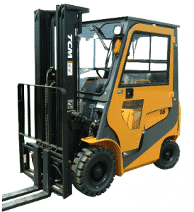 TCM Forklift with cab